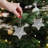 6 ks/sada Pěticípá hvězda Pentagram Vánoční přívěsek Třpytky Třpytky Vánoční přívěsek Slavnostní