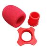 Thickened Windproof Microphone Sponge Cover with Anti-slip Ring