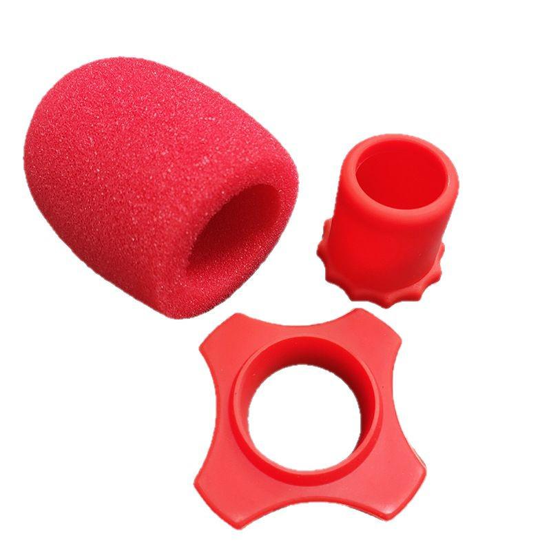 Thickened Windproof Microphone Sponge Cover with Anti-slip Ring