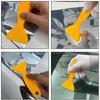 Felt Edge Squeegee Car Wrapping Tool 4 Inch Vinyl Wrap Squeegee Applicator Tool For Car Vinyl Wrap, Window Tint, Wallpaper