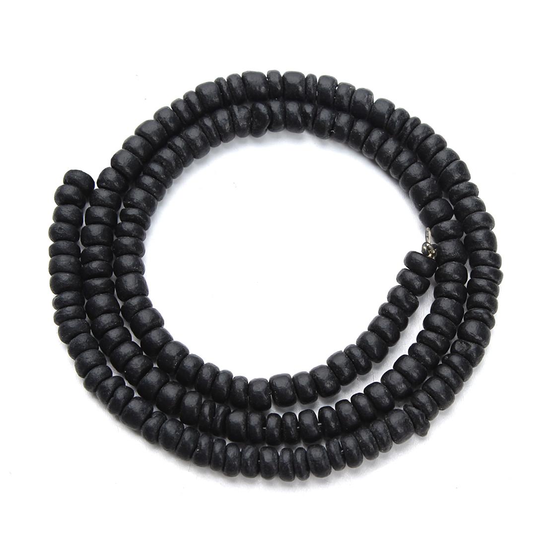 

Louleur Natural Wooden Beads Buddhism Bijoux Round Coconut Shell Wood Loose Spacer Beads For DIY Bracelet Jewelry Making 5mm Apx 110pcs чёрный