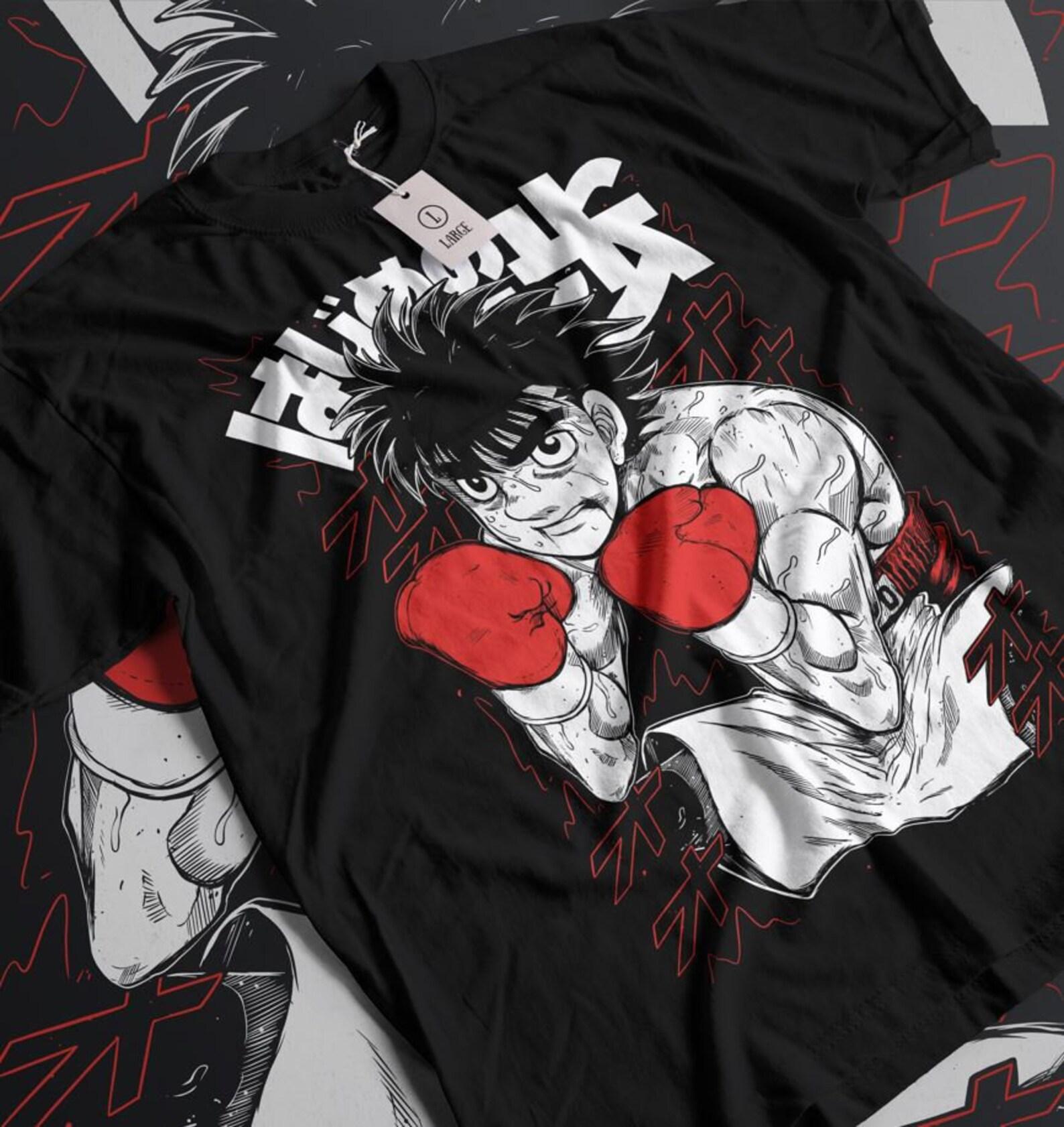 Manga T-Shirt, Sport 90s Anime Lovers, Boxing GYM Anime T-Shirt, Otaku Ropa, Graphic Anime Unisex Shirt 4XL