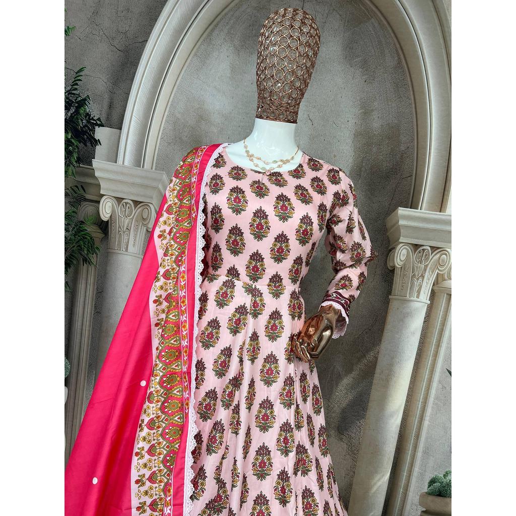 Anarkali Gown 3 Pcs Pair