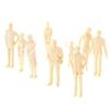 Generic 1/30 Scale Unpainted Figures (40 Figures) for Landscape Modeling, Railway Models, 3.2-5.8cm, Decoration