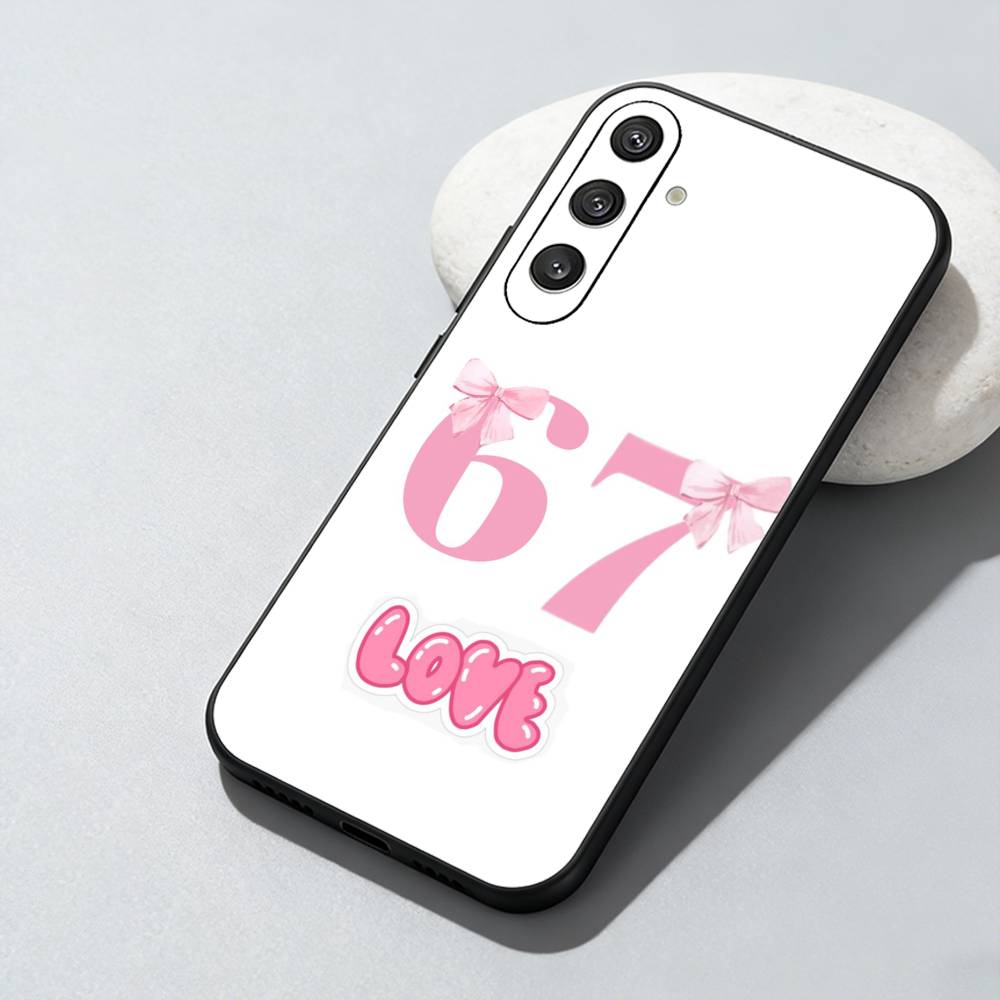 67 S-Six S-Seven S-Style  Phone Case For Samsung Galaxy A73,A72,A71,A70,A52,A51 Others Soft Black Cover Samsung a71 4g