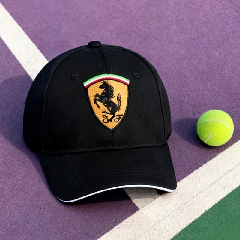 

Унисекс Бейсболка с логотипом автомобиля, регулируемая, для активного отдыха, повседневная, для Ferrari Roma F80 296 GTB GTS SF90 Stradale Spider Spyde