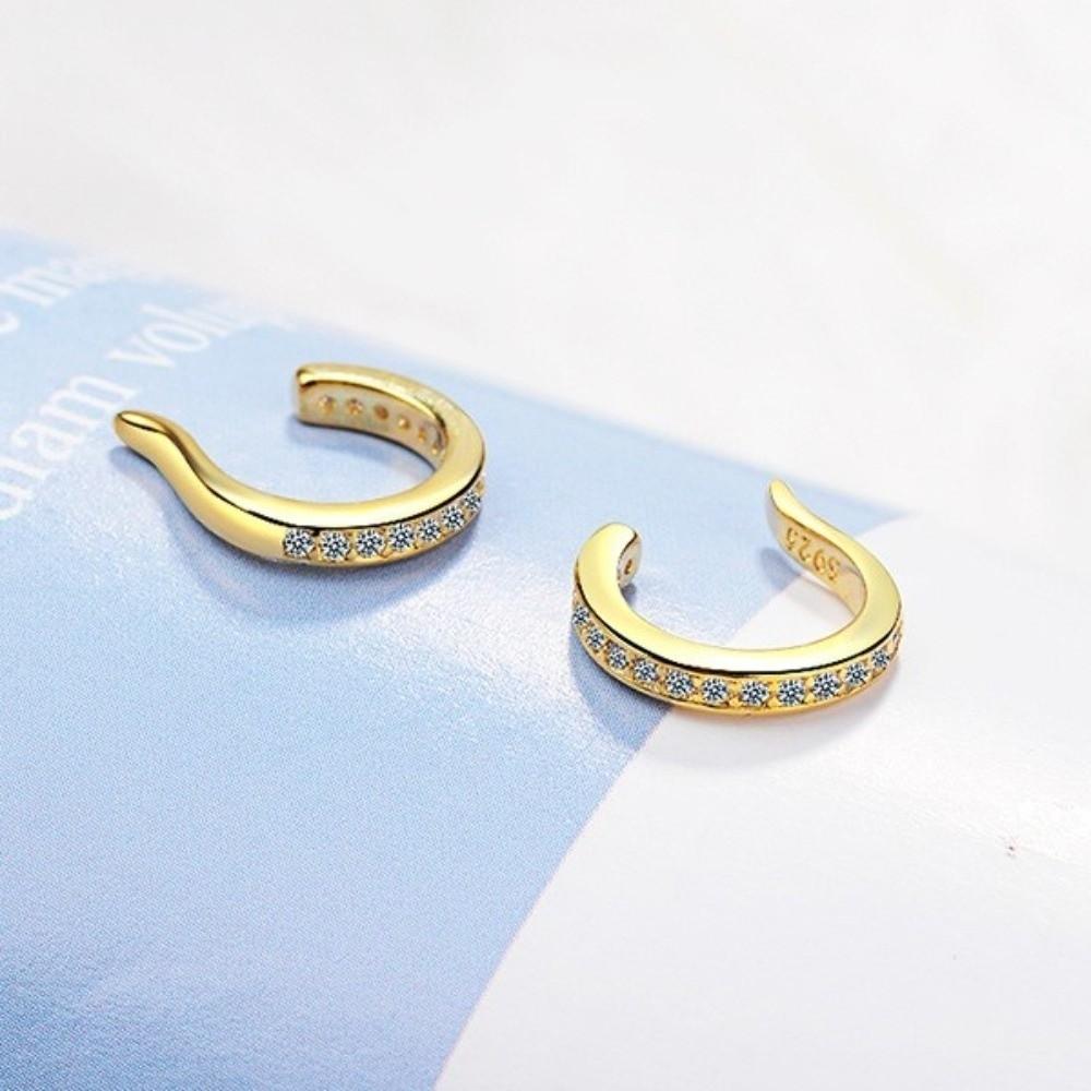 Nové opakovaně použitelné korekční klipy na uši Hypoalergenní pohodlné klipsové náušnice Punk Rock styl Klips na ucho bez dírky Unisex náušnice