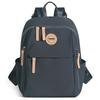 Women's Nylon Backpack with Multiple Zipper Pockets Large Capacity School Bag for Students Daily