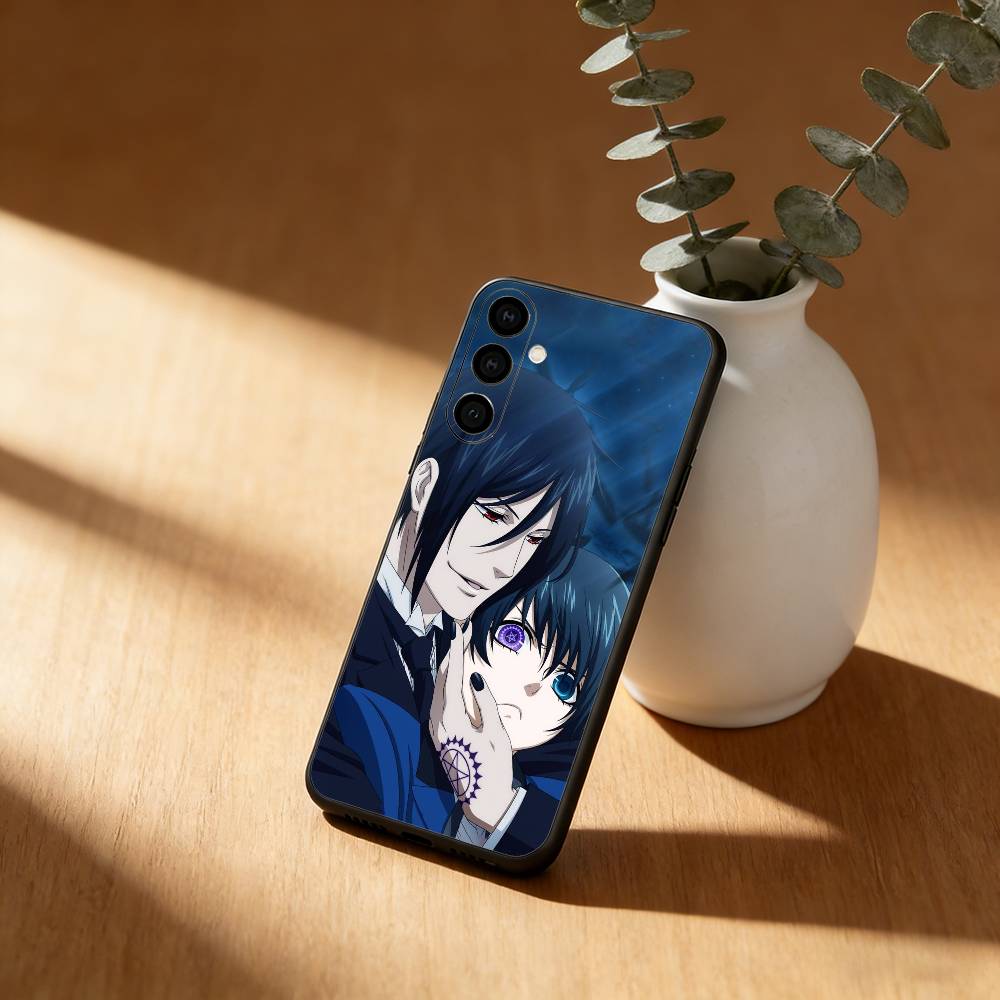 

Anime B-Black B-Butler Phone Case For Samsung Galaxy A91,80,73,72 ,71,53,52,32 ,31,22,21s,20,Soft Black Case Samsung a72