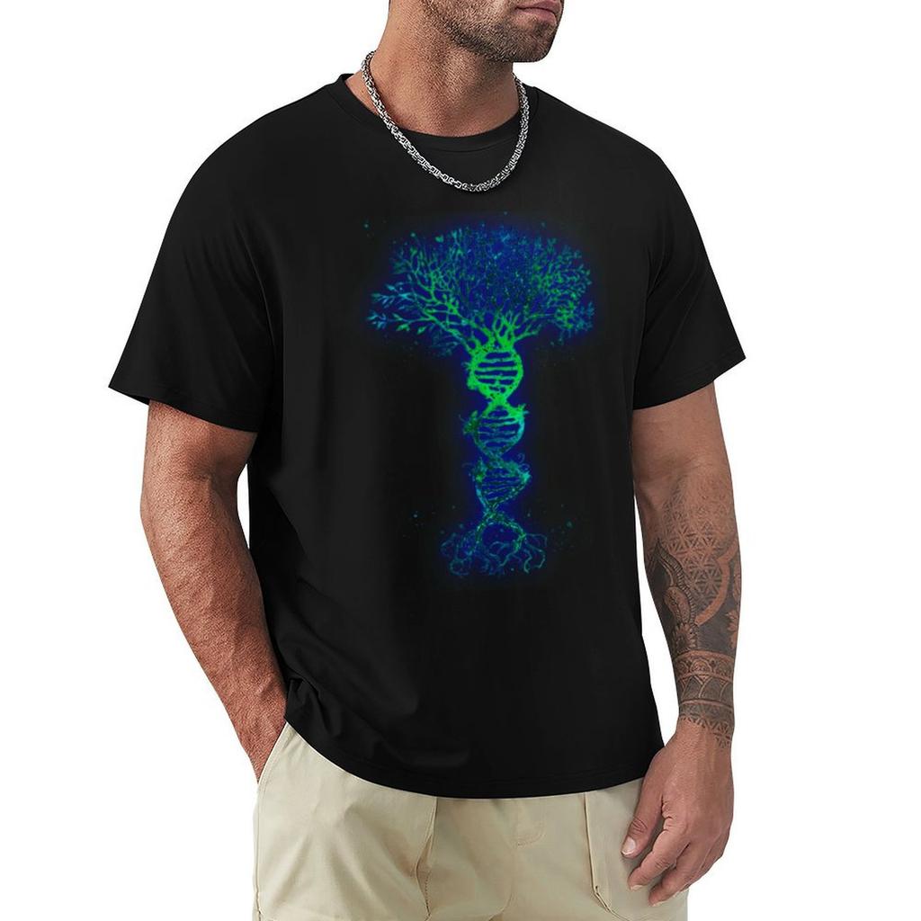 DNA tree TShirt Plus Size Loose Short Sleeve Top