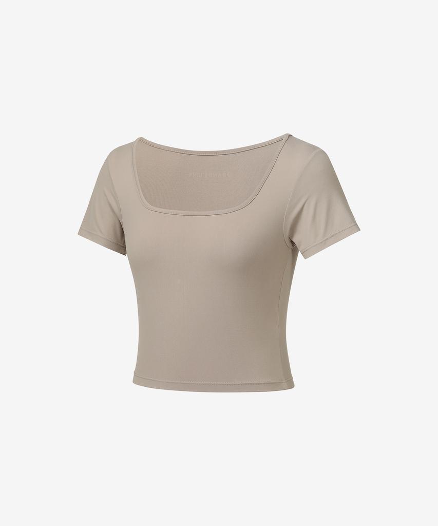GRANDE LINE Elsoft Square Neck Crop Top_10 Colors