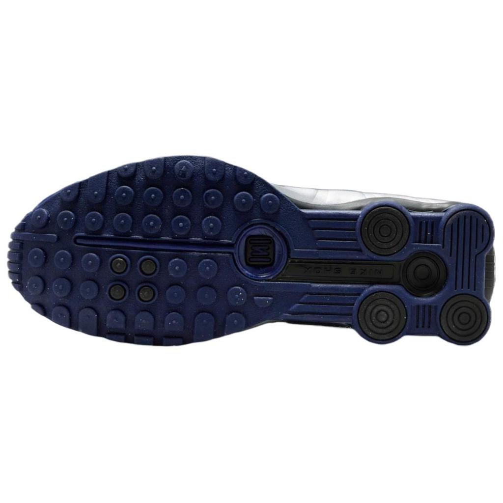 Nike  Shox R4 Blue Void Women Sneakers Metallic-Silver Black AR3565-400
