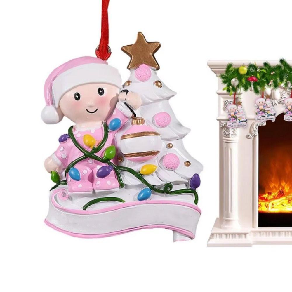 Snowman Baby First Christmas Ornament Lantern Christmas Tree Decoration Christmas