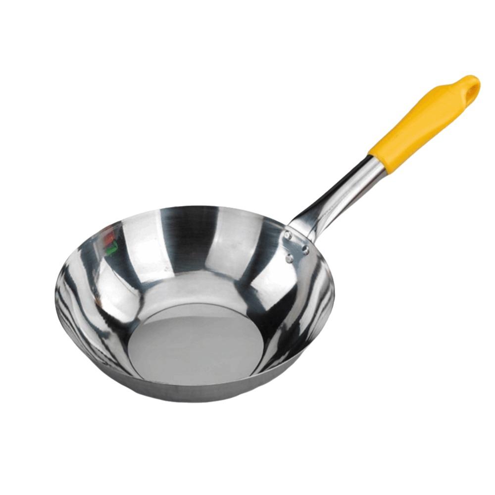 

Stainless Steel Water Scoop Thicken Small Milk Pot Comfortable Grip Water Spoon Kitchen Use жовтий