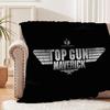 Fighter Aircraft Top Gun Patterns Blanket Fashion Flannel Blanket Cosy Lazy Couch Cover Blanket Super Soft Sheet Mattresses