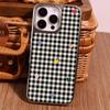 Color love black plaid for Apple iPhone17/16Pro mobile phone case 14 matte PC15 women's 13 sets