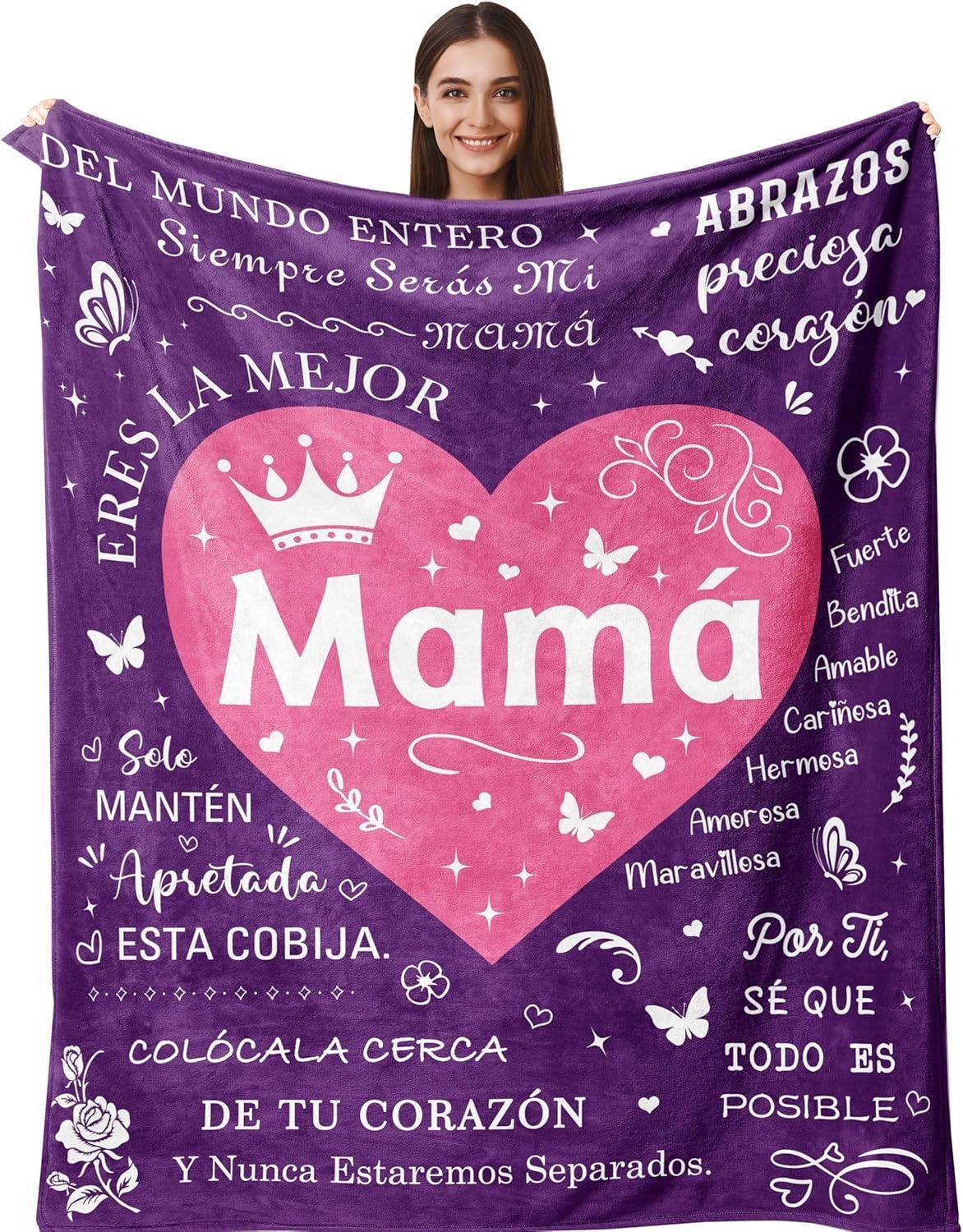 

Grandma Gifts in Spanish Abuela Gifts Abuelita Blanket for Grandma Festival Birthday Gifts Regalos para Abuela/Abuelita throw 75cmx90cm