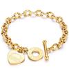 K Stainless Steel Love Bar Bracelet Women's Personality Jewelry Versatile Buckle Trendy Couple Jewelry Batch