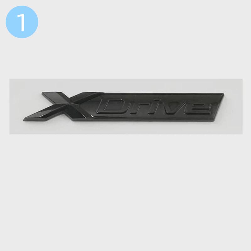 Auto ABS XDrive Kofferraum Kotflügel Tür Logo Abzeichen Emblem Aufkleber Styling Aufkleber Für B-M-W X1 X3 X4 X5 X6 X7 E84 F48 F25 G01 F15 G05 E71