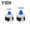 10pcs PCB Tact Tactile Micro Mini Latching Push Button On Off Self Lock UnLock Switch DIP 6 Pin Cap 5.8*5.8/7*7/8*8/8.5*8.5mm