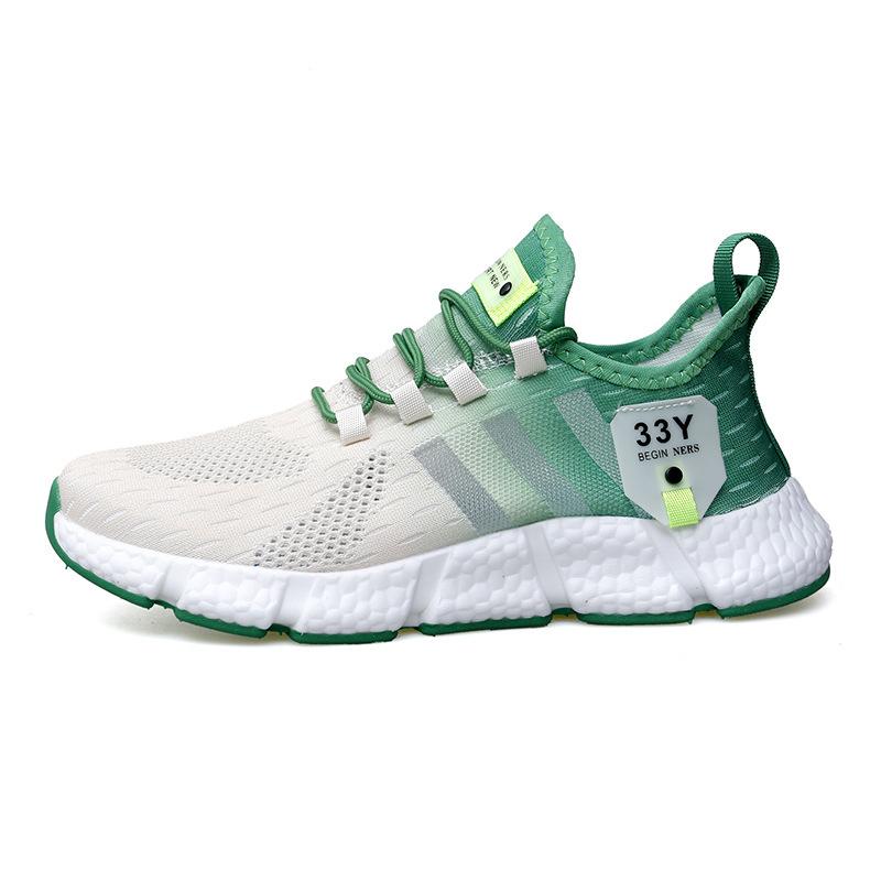 Men's and women's shoes sports shoes summer shoes running shoes flying woven breathable running shoes lightweight mesh men's and women's casual sh