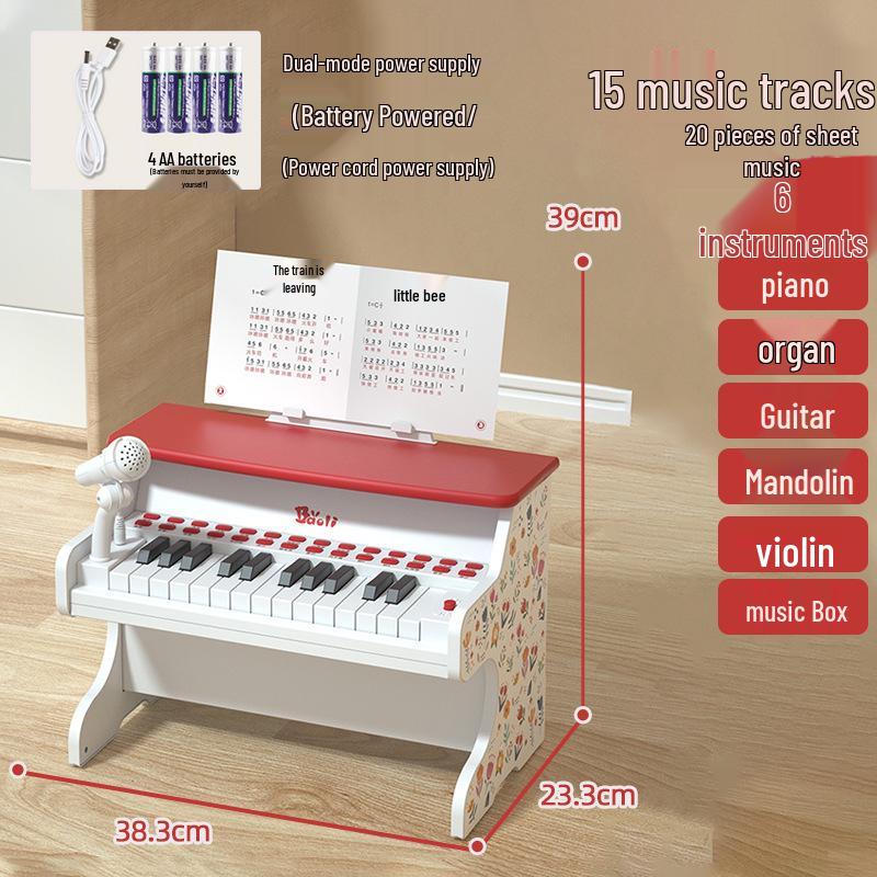 

Baoli Електронне клавішне піаніно для дітей 3-6 років з мікрофоном - Музичний інструмент іграшка подарунок 1701
