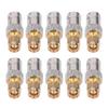 10Pcs RF Coaxial Cable Adapter BNC Female To SMA Male Coax Line Connector Set Kit