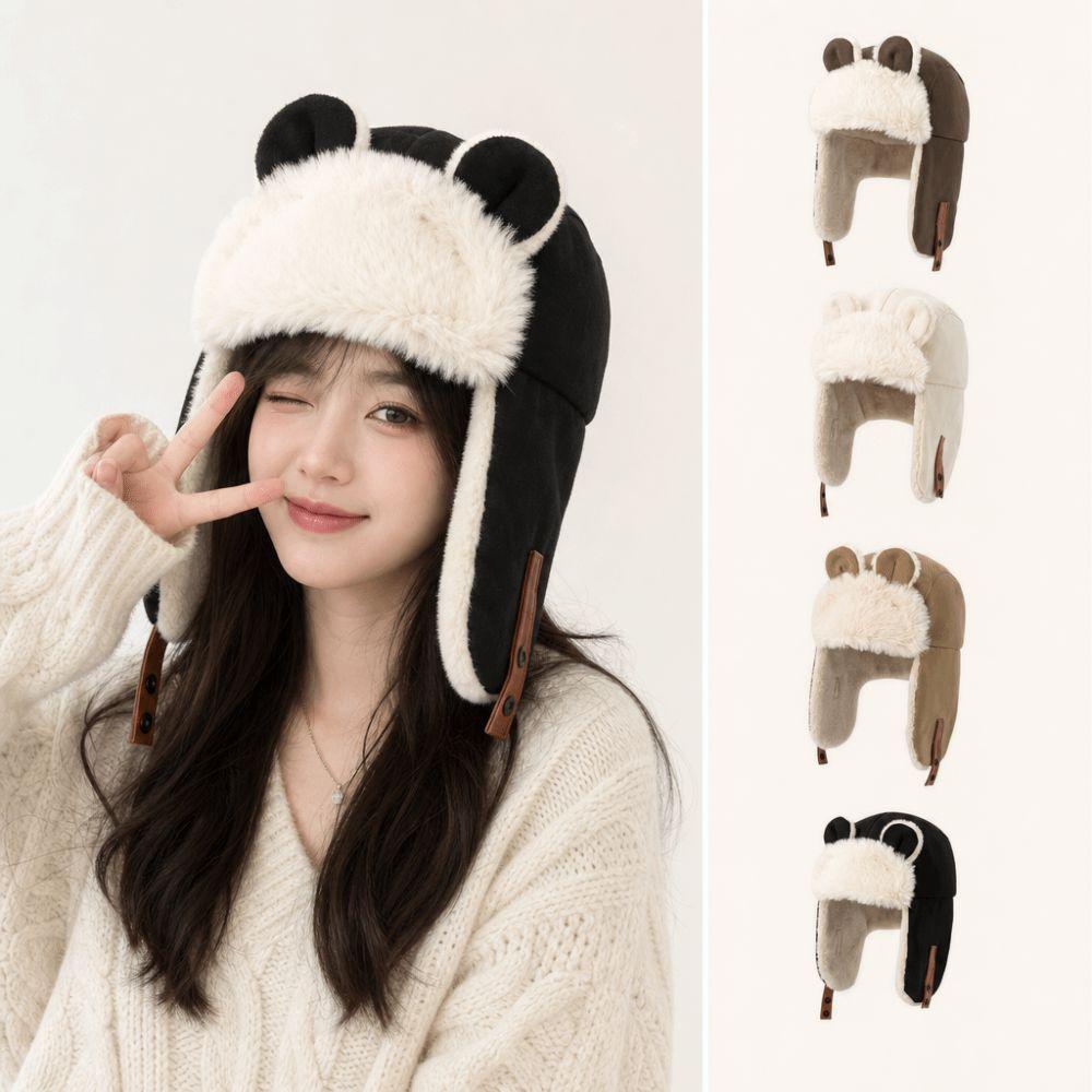 Thickened Earflap Hat Cute Ears Ear Protection Cap High Quality Warm Hat Winter
