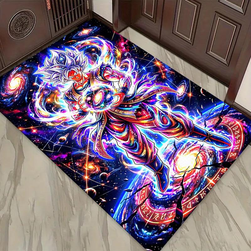 Goku Anime Carpet Rug for Living Room Bedroom Home Sofa Decoration,Kids play Non-slip Floor Mat