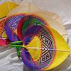 Bamboo Palm Leaf Fan Handmade Colorful Bamboo Fan Photography Props Hand-woven Fan  Summer