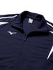 Mizuno Training Size Size Small Warm-Up Shirt, Moisture-Wicking, Quick-Drying, 32JC8001, Navy/White, 14,