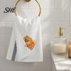 Dog Embroidered Towels Cute Puppy Tea Towel, Corgi Dachshund Kitchen Dish Absorbent Decor Quick Dry Hand Towel for Lovers Bathroom Home