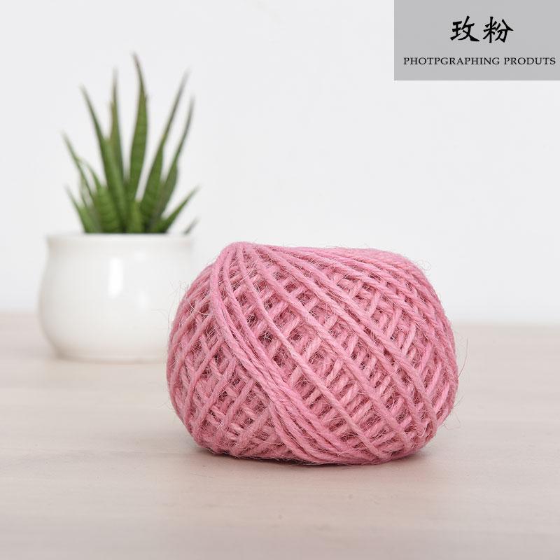 Handmade Hemp Rope, Multi-Colored Decorative Rope, Retro Woven Binding Rope Diy Photo Wall, The Wonder Of Colored Wool Ball Sails