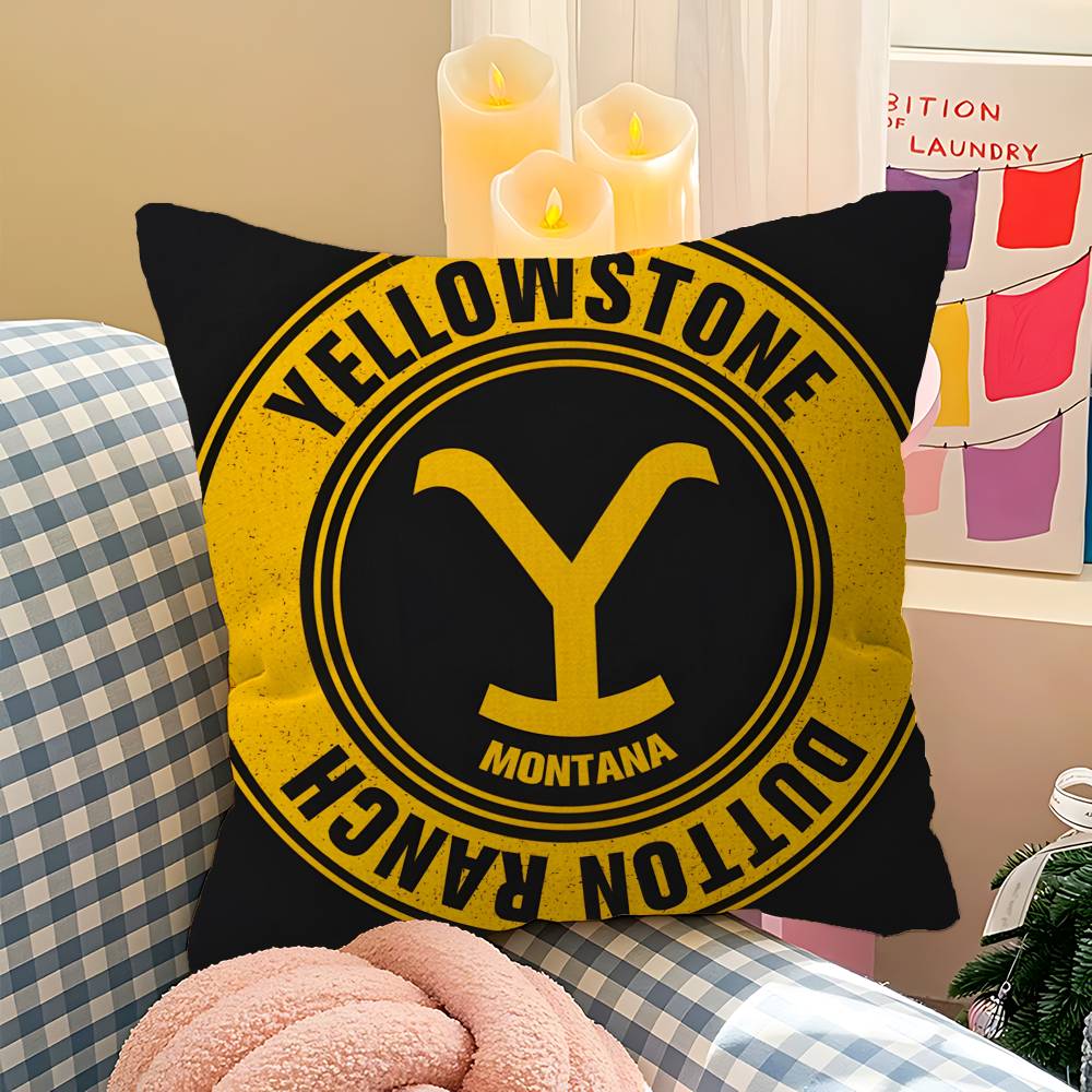 

Popular YYellowstone DDutton RRanch Office Cushion Pillowcase Car Cushion CoverXCM Lumbar Pillowcase Sofa Pillowcover 30x30 cm