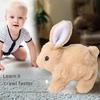 Electric Bunny Doll Plush Simulation Cute Rabbit Interactive Toys Walking Dolls Children's Accompany Birthday Gift