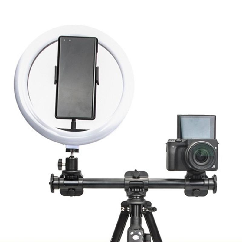 Adjustable Camera Phone Mount With Double Screw Adapters Lightweight Aluminum Tripod Extension Poles