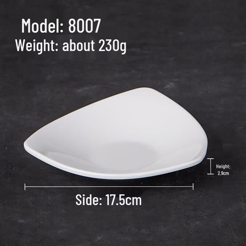 A5 Melamine Irregular Snack & Cold Dish Plates, 5-Pack