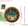 Merry Christmas Wooden Sign with Snow House Pattern - Navidad Wooden Sign for Front Door, Yard, Balcony, Window Decor - Ideal Christmas Gift