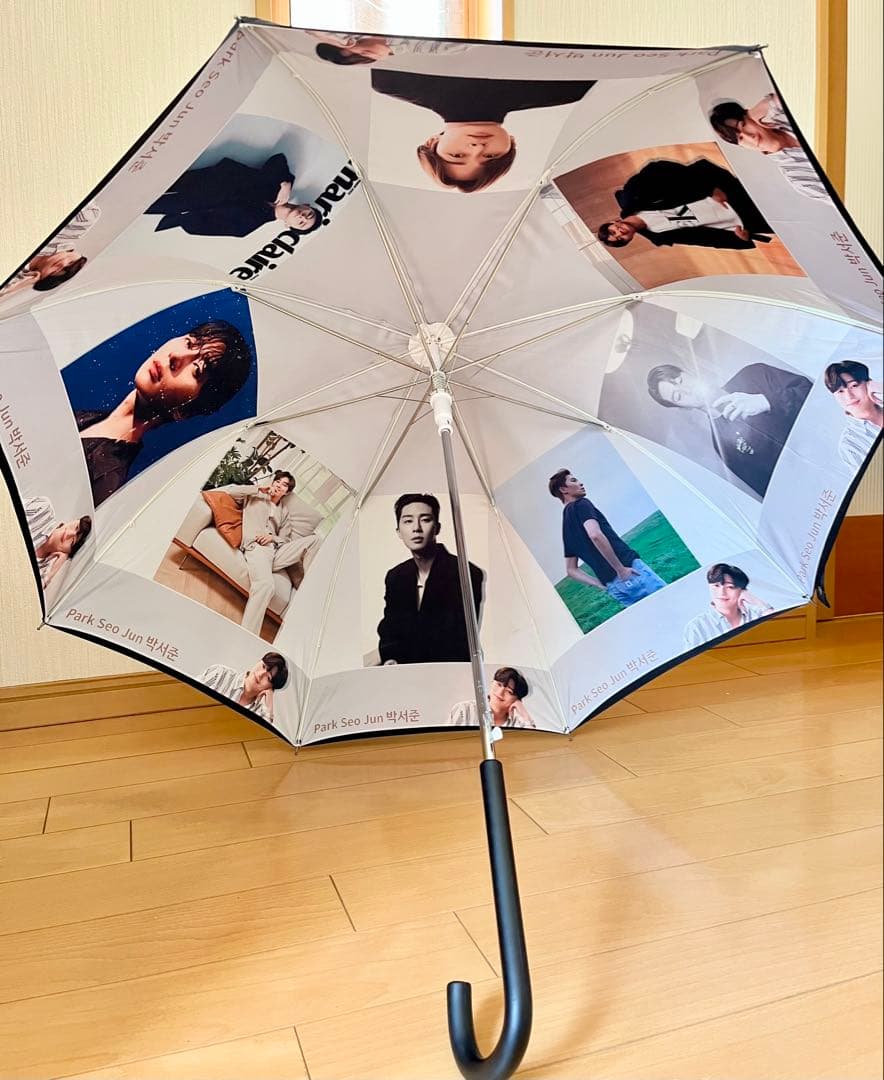 [USED] Korean actor Park Seo-joon photo print umbrella for both sun and rain