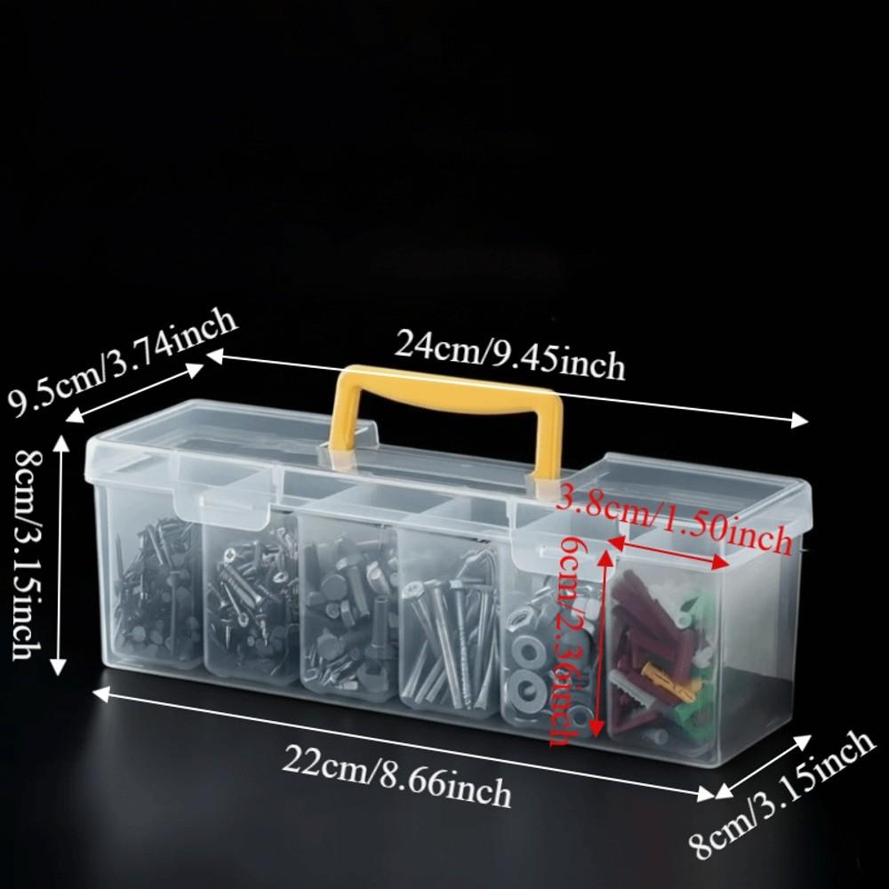 7pcs 6 Small Boxes 1 Large Box Tool Parts Storage Box Set  for Home Use
