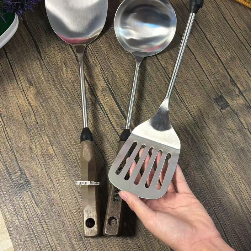 Wutuo Walnut Wood & Stainless Steel Kitchen Utensils