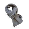 Scarf winter warm new solid color warm soft waxy wool knitted scarf shawl