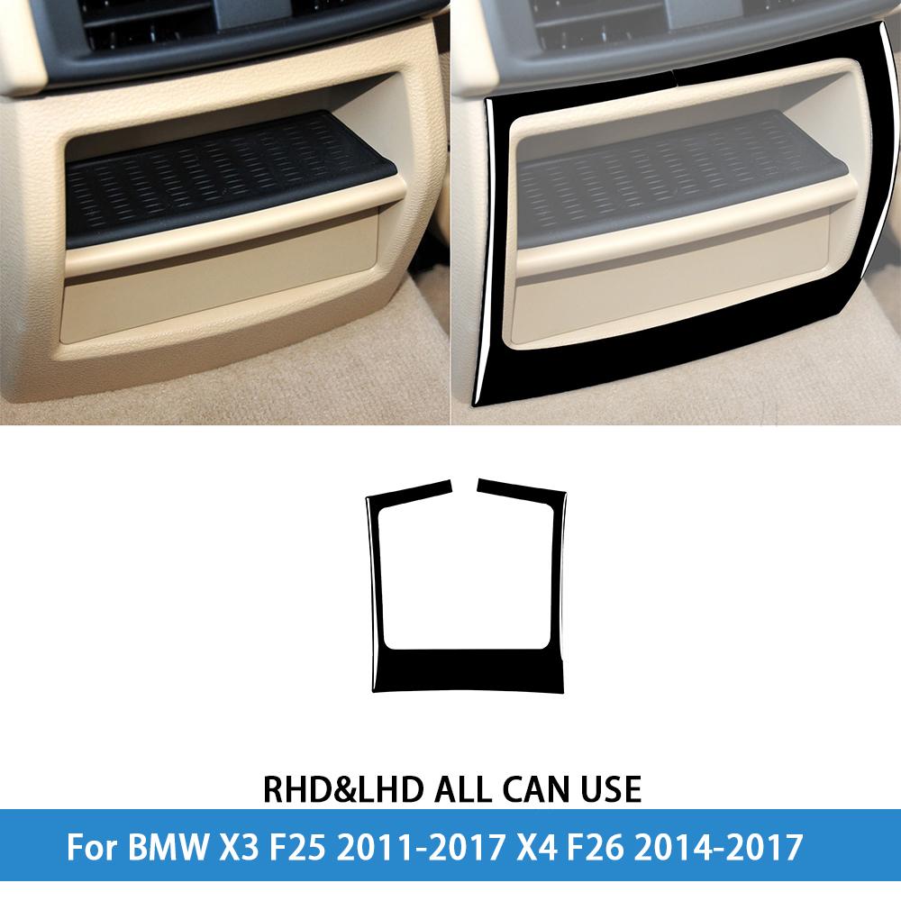 For BMW X3 F25 2011-2017 X4 F26 2014-2017Car Accessories Piano Black Interior Air Vent Taillight Console Trim Modified Sticker
