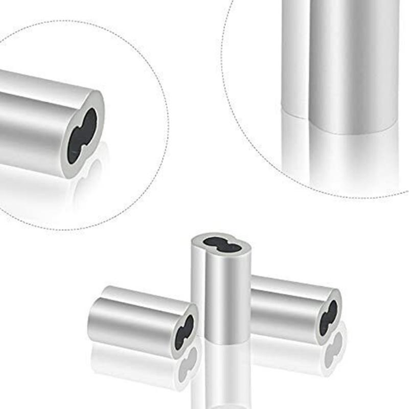 200pcs/set Aluminium Crimp Sleeve for 1.5 Wire Rope & Cable Secure Fastening Solution for Construction Projects Durable