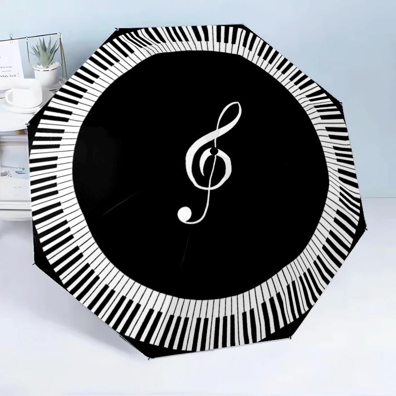 Music Harmony Symbol 8-Frame for Travel, camping, Casual Lightweight Portable Umbrella, Essential for every family Holidays Birthday Gift