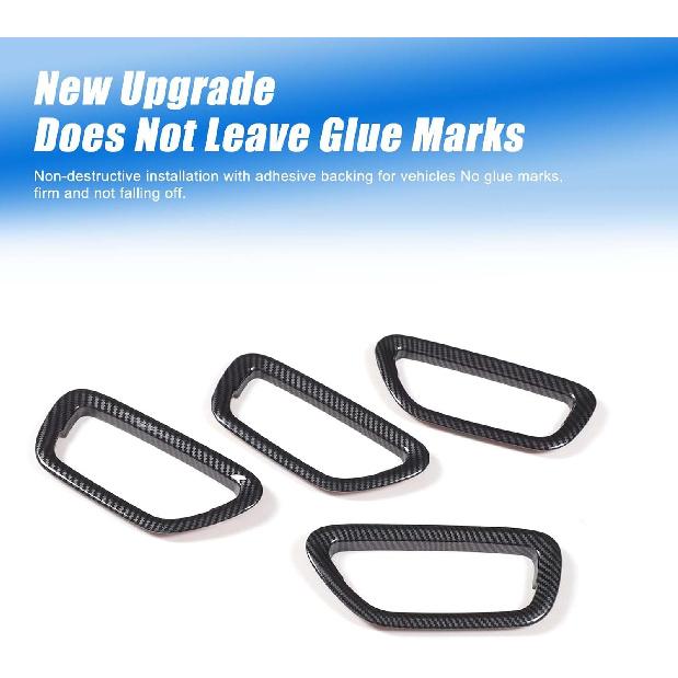 Interior Door Handle Frame Trim Compatible with Honda Pilot 2023-2025/ Honda Passport 2026 Accessories, ABS Inner Door Handle Panel Protector Cover