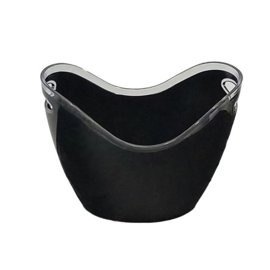Huaqianguhh Double Layer Ice Bucket, Long-Lasting Cold Preservation, with Handles Drink for Beverage Cocktail Bar Parties