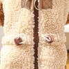 Warm Winter Dog Clothes Thickened Plush Dog Jumpsuits Stylish Pet Cotton Coat  Daily Walk