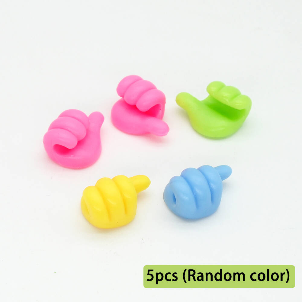 

Thumb Mini Cable Organizer Silicone USB Cable Management Clips Desktop Wire Manager Cord Holder For Earphone Mouse Bobbin Winder
