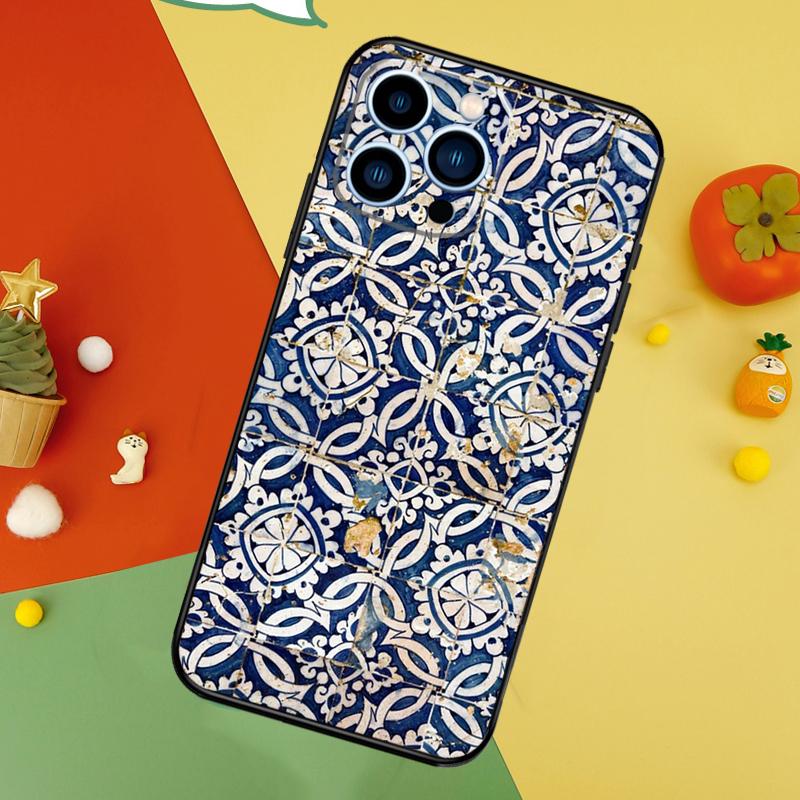 Portugiesische Azulejos Handyhülle Für iPhone 17 Pro Max 16 15 14 12 11 13 Pro Max Plus 12 13 Mini 16e 17 Air Cover